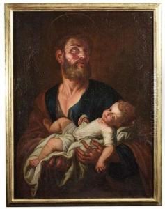 Joseph Holding The Child by Johann Michael Rottmayr