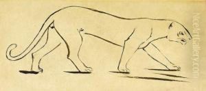 "panthere". by Ernest Rouart
