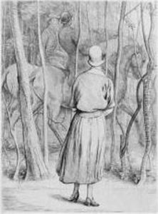 [petite Fille De Face ; Petite Fille De Trois-quarts ; Au Bord De L'eau ; Promenade Au Bois] by Ernest Rouart