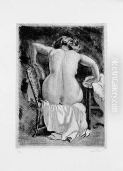 [la Couture ; Femme Au Manchon ; Nu Assis De Dos ; Promenade Au Bois]. Vers 1920- 1930 - view 1