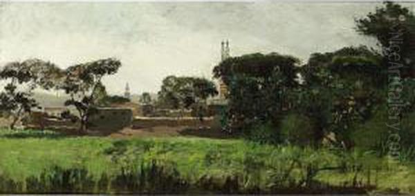 A View Of A Southern Town With Pine Trees - view 1
