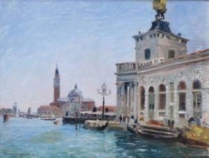 Venise, La Douane De Mer Et San Giorgio by Gaston-Marie-Anatole Roullet