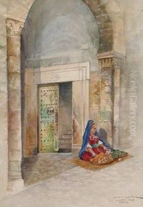 Vue Du Quartier Juif De Tunis by Gaston-Marie-Anatole Roullet