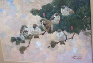 Birds On A Branch by Harry Rountree