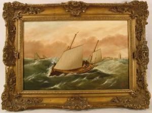 A Deallugger Making For A Ship In The Godwins by Robert W. Arthur Rouse