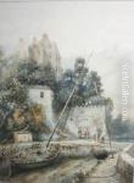 Coastal Inlet With Abandoned Fishing Vesels - view 1