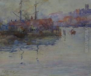 Whitby Harbour by Frank Rousse