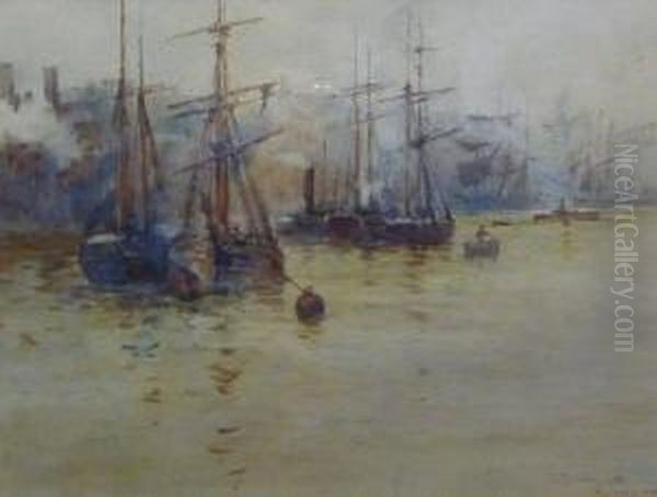 'sunderland' - Shipping In The Harbour - view 1
