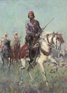 An Arab Warrier by E. Rousseau