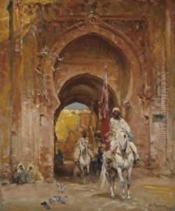 Cavalier A La Porte De Meknes