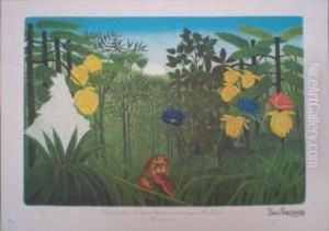 Le Repas Du Lion by Henri Julien Rousseau