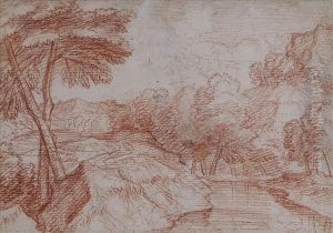 Arocky Wooded River Landscape
