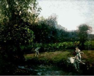 Lavandaie Presso Un Ruscello by Jean-Jacques Rousseau