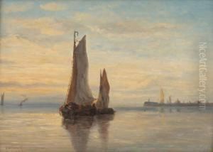Coucher De Soleil Sur L'estuaire