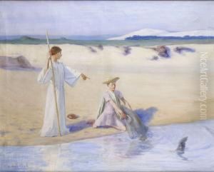 Scene Symboliste Sur La Plage