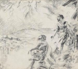 Deux Personnages Dans La Nature by Ker Xavier Roussel