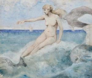 Figures In The Waves by Theodore Casimir Roussel