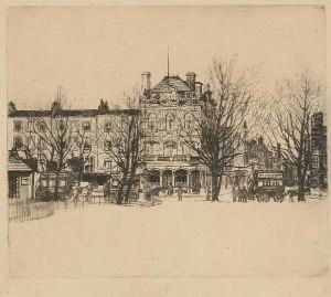 Parson's Green, Afternoon, End Of Winter, The Duke's Head by Theodore Casimir Roussel