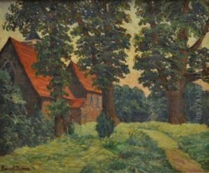 Eglise Dans La Campagne by Roussel-Masure