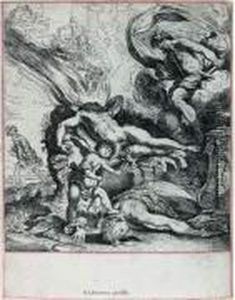L'apotheose D'hercule. (r.d. 25) 275 X 213