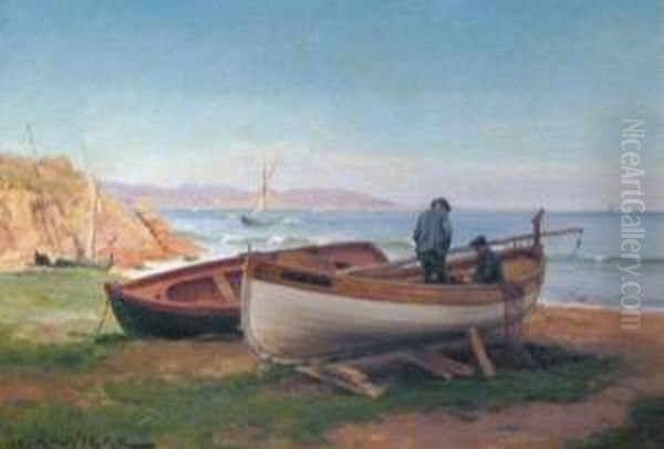 Barques Dans La Baie De Cannes - view 1