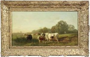 Summery Pasture With A Drove Summery Pasture With A Drove