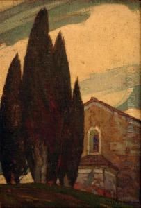 Chapelle Parmis Les Cypres by Georges Roux
