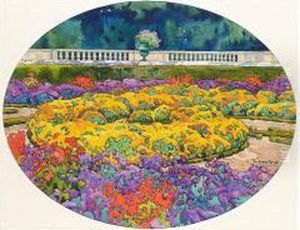 Flowerbeds by Georges Roux