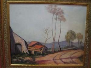 La Route De Campagne by Joseph-Victor Roux-Champion