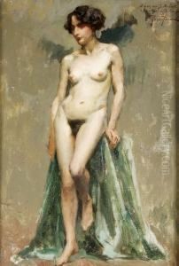Standing Female Nude by Antonin Roux-Renard