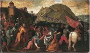 The Road To Calvary by Giovan Battista Rovedata