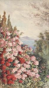 Rhododendrons By The Beach by Marian Ellis Rowan