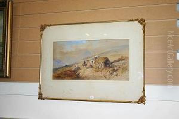 Attractive Figurative Scottish Highland Scene - view 1