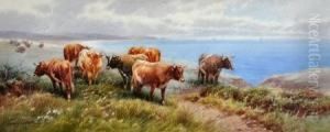 The Coast Near Thurlestone, South Devon by Thomas, Tom Rowden