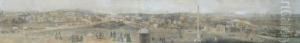 Panorama Of Melbourne From Flagstaff Hill by George Rowe