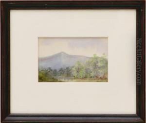 Carolina Mountain Landscape With River by Louis Rowell