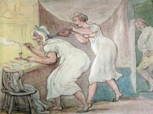 'the Old Duenna Outwitted by Thomas Rowlandson