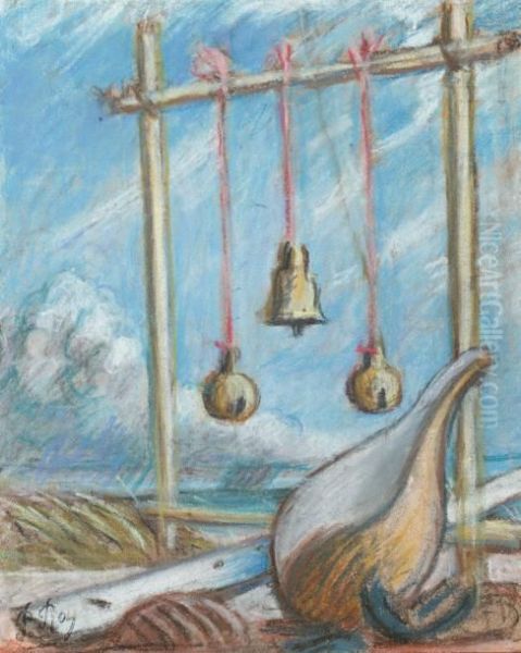 Paysage, Coquillage Et Portique - view 1