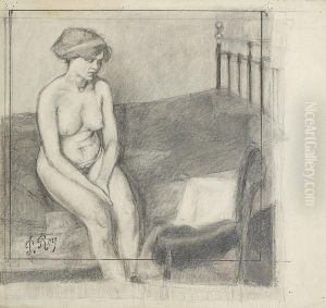 Nu Assis by Pierre Roy