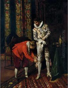 Dressing For The Evening by Ferdinand Victor Leon Roybet