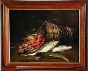 nature Morte Aux Poissons Et Crevettes