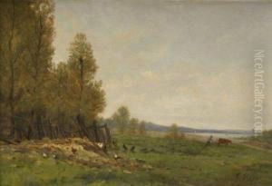 Vue D'une Basse Cour by Jules Rozier