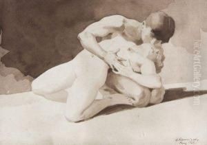 Le Baiser by Vladimir Rozmainsky