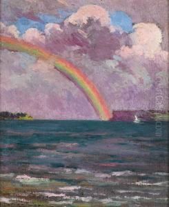 Australia Rainbow Over Sydney Headlands by Anthony Datillo Rubbo