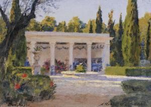 Loggia Dans Le Parc De Ben Negro, Bizerte by Aleksandr Rubcov