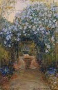 Allee Fleurie Dans Le Parc De Ben Negro by Aleksandr Rubcov