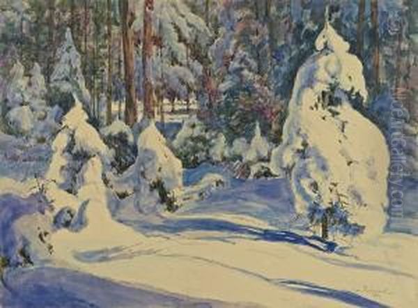 Forest In Snow - view 1