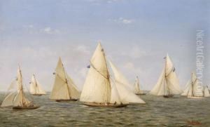 Balatonfuredi Vitorlasok by Ludwig Rubelli Von Sturmfest