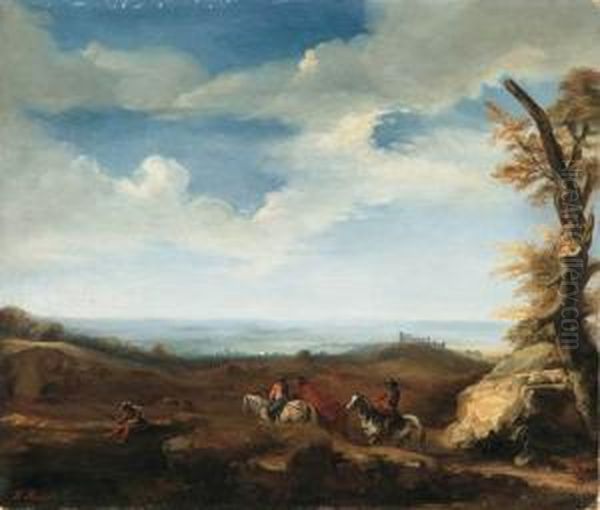 Paesaggio Con Cavalieri E Pescatori - view 1