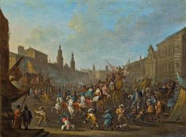 Gaukler In Einer Stadt - view 1